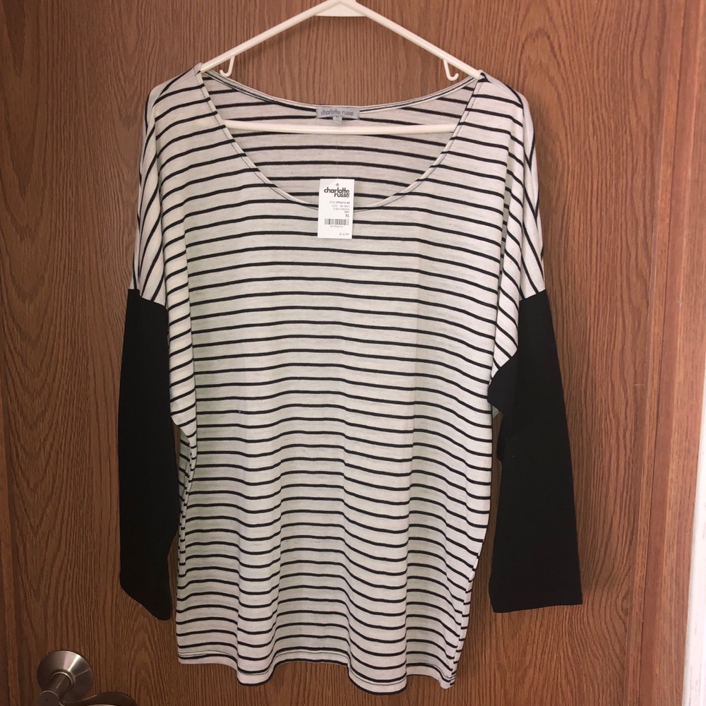 Charlotte Russe Dolman Striped Blouse NWT